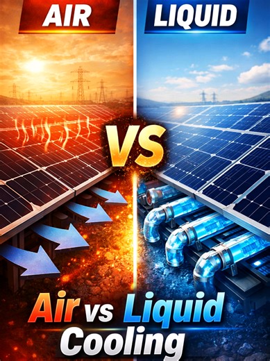 Air Cooling vs Liquid Cooling in Large Solar Systems | Pros & Cons Explained | Pakistan Solar#solarcoolingsystem