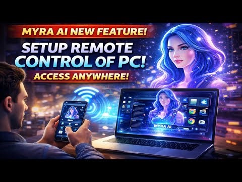 Control Your PC From Mobile 🔥 MYRA AI Full Tutorial