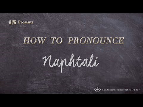 How to Pronounce Naphtali — Examples of Naphtali Pronunciation