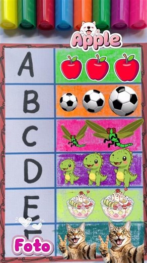 Learn Alphabet Abcdef 🌈 #shorts #shortvideo #art #reels