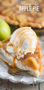 BEST Apple Pie Cheesecake Recipe - Crazy for Crust