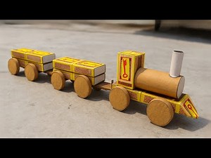 How To Make A Matchbox Train 🚂 | DIY Mini Matchbox Train Project