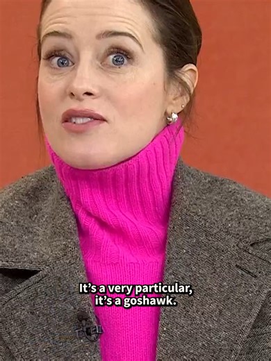 Claire Foy opens up about what it was like wrangling the many hawks in her latest film,