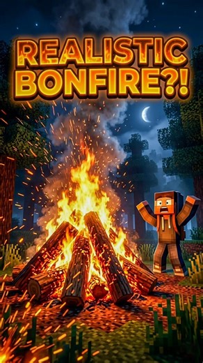 Minecraft Players Thought This Campfire Was Real 🔥 #minecraft #shorts
