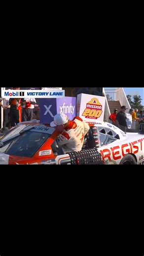 Here’s what happened to Connor in victory lane. He's been taken to the infield care center at this time. #NASCAR #WGI #XfinitySeries #ConnorZilisch | Full Throttle Media