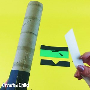 Make a HALLOWEEN TOTEM POLE out of paper towel rolls! Cute and fun craft to do with the kids! | Creative Child Magazine