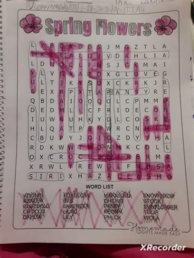 ⚘🌷🌼🌻🌺🥀🌹🏵💮🌸💐Word search: spirng flowers💐🌸💮🏵🌹🥀🌺🌻🌼🌷⚘