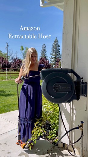 11K views · 133 reactions | Link in comments. Retractable hose reel! #retractablehose #hose #gardenhose | Fancy Fix Decor | Facebook