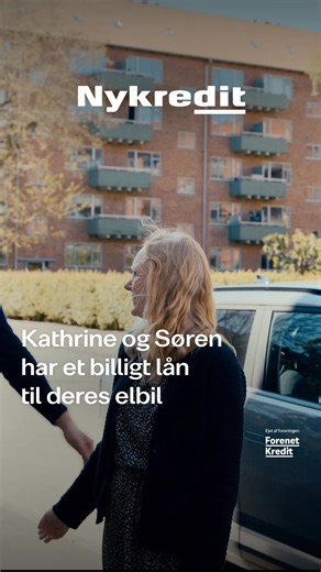 Drømmer du om at køre elbil? Som kunde i en foreningsejet bank kan du få billige lån og en lang række fordele, når du samler din økonomi og boligfinansiering hos os. Sådan er det i en foreningsejet bank. | Nykredit