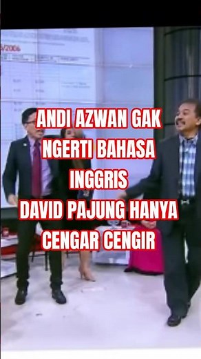 Andi azwan gak ngerti Bahasa Inggris di ketawain satu studio #viral #viralvideo #inews