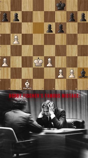 Bobby Fischer's famous mistake : #chess #chessgame #chesstactics