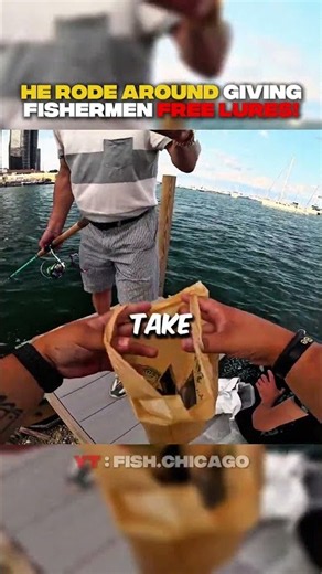 He Gave Fishermen FREE Lures! 🫡 (‪@fish.chicago‬)