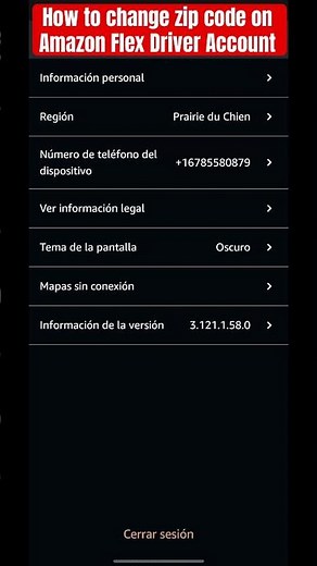 How to change zip code on Amazon Flex #amazonflex #amazonflexdriver #zipcode #waitlist #waitlisted
