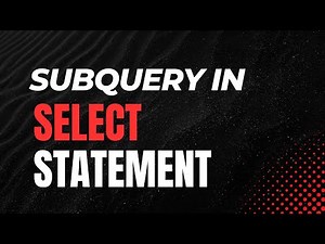 Using subquery in SELECT Part | Oracle SQL fundamentals