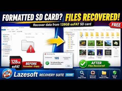 How to Recover Data from a Formatted SD Card for Free | 128GB exFAT