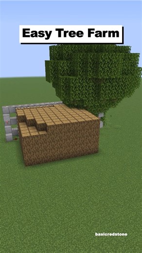BasicRedstone on Instagram: "Minecraft Tree Farm! #minecraft #minecraft #minecrafttutorial"