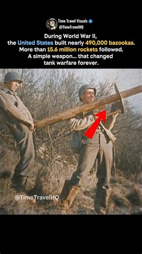 How 490,000 Bazookas Changed World War II #shorts