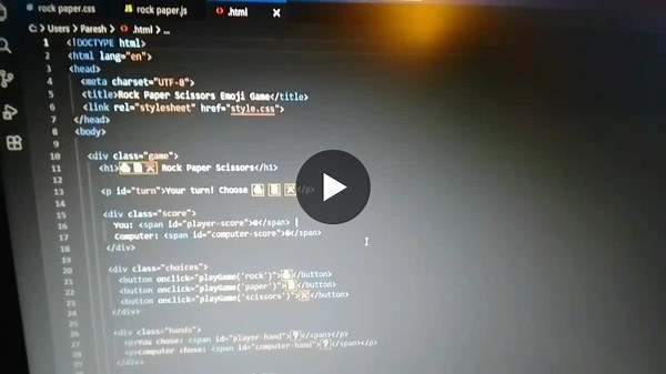 #pythonprogramming #internshipexperience #task4 #rockpaperscissors #learningjourney #coding #projects #codsoftintership #codsoft | Pratiksha Shelke