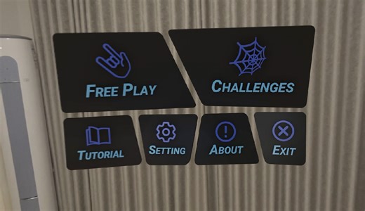 Vision Pro｜会跳动的游戏首页菜单｜Spatial Web Shooter设计分享3~6