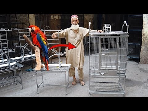 Amazing Process of Making Macaw Parrot Cage || Macaw Bird Cage Manufacturing Process Unveiled