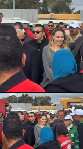 Hollywood actress Angelina Jolie visited the Egyptian side of the Rafah Crossing into Gaza on Jan. 2, as part of a humanitarian trip to Egypt. Jolie is a former special envoy to the United Nations Refugee Agency. During her visit, she spoke with the Egyptian Red Crescent aid workers and other local organisations to discuss ways to provide additional aid to Gaza, CNN reported. Jolie also visited injured Palestinians who were transferred to Egypt. Her visit came after Israel announced it would sus