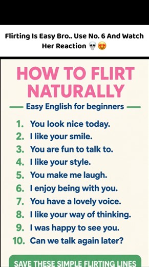 How to Flirt Naturally in English (Easy English for Beginners) ✨