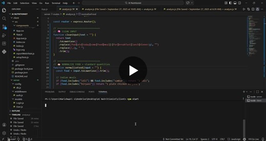 #webdevelopment #reactjs #nodejs #fullstackdeveloper #javascript #apis #projects #learninginpublic #nutritiontech | Marishwari Saravanan