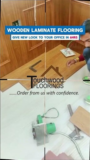 Office Transformation: Wooden Laminate Flooring in Just 6 Hours! | Touchwood Floorings