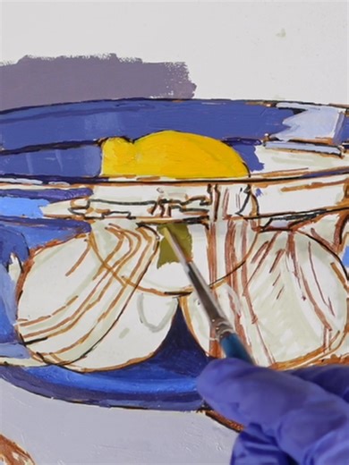 Painting transparent glass is a matter of drawing the shapes of the reflections and then filling them with accurately mixed colors.#acrylics #acrylicpainting #acrylicpaintingtutorial #arttutorial #paintingprocess #creativeprocess