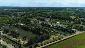 Amusement Park In Leba Park Rozrywki Leba Park Aerial View Poland