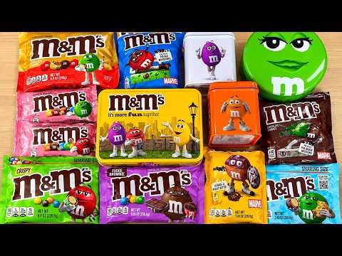 Opening New M&M’s Chocolate Candy | Satisfying Crinkly Packaging Sounds