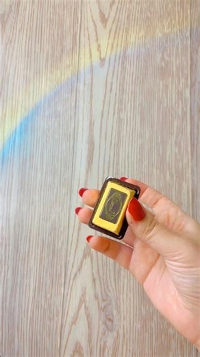 Unboxing Gold chocolate bar #shorts