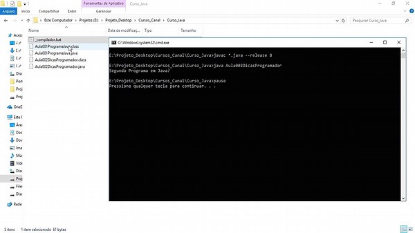 Curso de Java - Aula 004 - Mais Dicas Para Programador Desenvolvedor Java