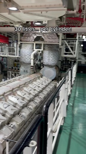 Two Powerful V20 Bi Turbo Ship Engines | How Many Litres Per Cylinder?