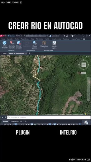 19 reactions · 33 shares | Cómo crear ríos en #autocad2d en segundos, de forma práctica. | Intelforme2 | Facebook