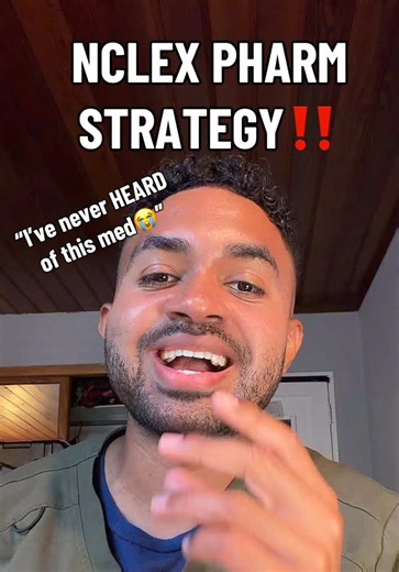 PHARM NCLEX strategy when you’ve never heard of that medication before!#nclex #nclexrn #nclextips #nclexprep #nclexstudying