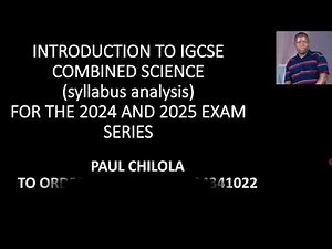 CIE CAMBRIDGE COMBINED SCIENCE SYLLABUS ANALYSIS FOR 2025 EXAM SERIES