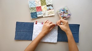How to make Bag | Tutorial | Sewing Step by Step 🧵🪡💙 by SisterQuilt #online #tutorial #DIY #handmade #recycle | SisterQuilt