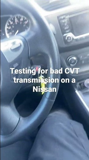 When a Nissan is suspected of having a bad CVT. Perform this quick test to confirm your findings.