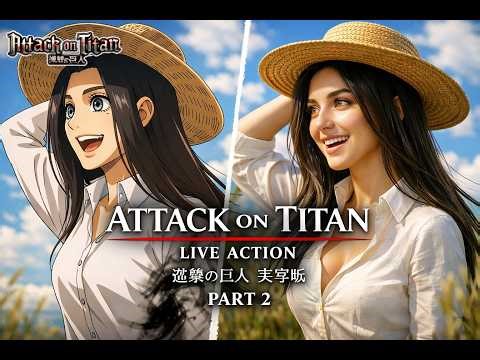 [ Attack on Titan Characters ] Live Action | Part 2 🎬🔥 進撃の巨人