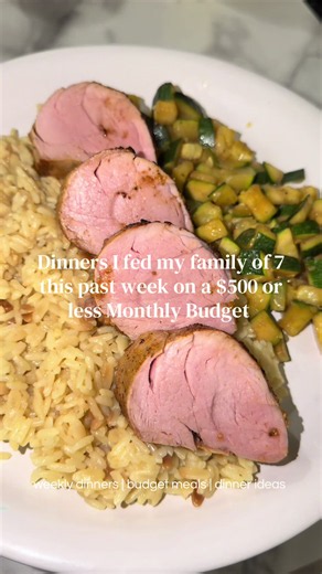 Budget Weekly Dinners for Family of 7 on $500 or Less