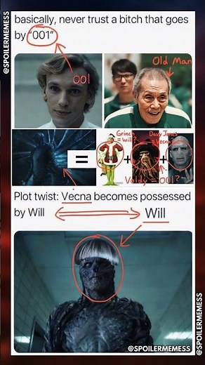 Why "001" is the Red Flag We All Missed! 🚩 | Vecna vs. Will Byers 😂 #strangerthings #netflix