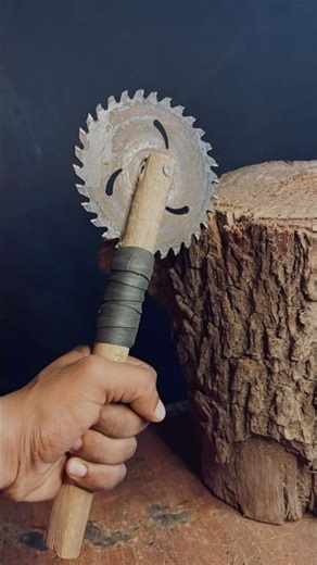 Making Saw Axe | Brutal DIY Survival Weapon #survival #diy #handmade #medieval #weaponanalysis #art