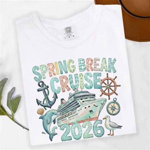 Spring Break Cruise 2026 T-shirt,family Cruise Tee, Vacation Cruise Shirt, Tropical Cruise Shirt,matching Family Cruise Shirts - Etsy