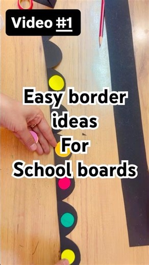 Soft Board Border Design Easy to Make | border ideas | bulletin board decoration | #borderdesignidea
