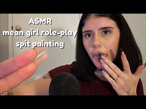 ASMR mean girl spit painting your face (salon roleplay)