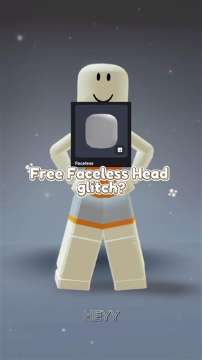 Free faceless head glitch?🤔 Try it now before Roblox fixes it!🙂‍↕️ #robloxavatar #fyp #tutorial