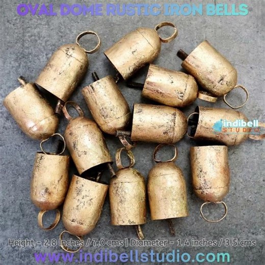 Rustic Iron Bells for DIY Decor and Crafts #cristmasdecor #diy #indibellstudio