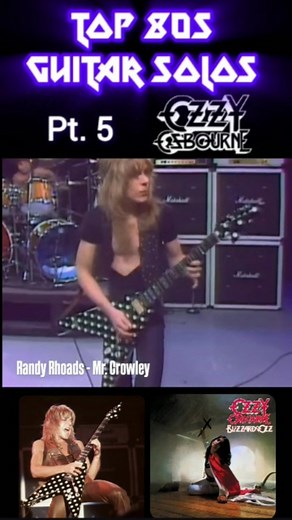 80s Glam Metal on Instagram: "Randy Rhoads (Ozzy Osbourne) - Mr. Crowley (1980) Pt. 5 of the greatest guitar solos of the 80s --- edited by 80s_metalvinyl --- Ozzy Osbourne's "Mr. Crowley" is a true metal classic. For his solo career, the Prince of Darkness picked only the best of the best, like ex-Quiet Riot guitarist Randy Rhoads. He is one of the best guitarists in the world and the admiration for ign is very high despite his early death. The guitar solo in Mr. Crowley is divided into two par