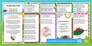 Minibeast Songs and Rhymes Resource Pack